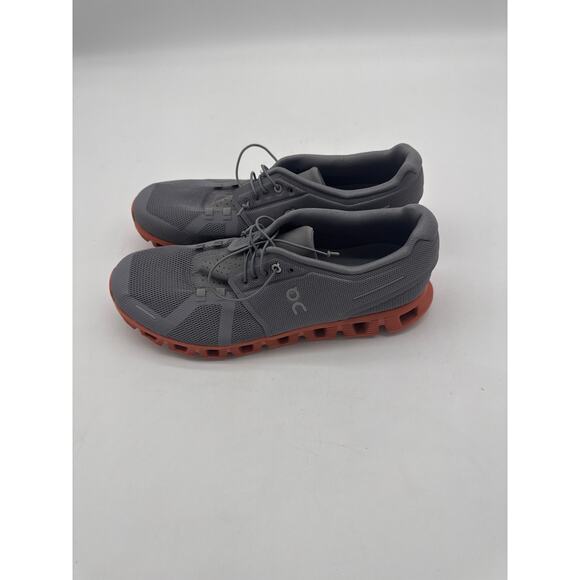 Mens On Cloud 5 Size 11 Sneakers Athletic Running Shoes Grey /Orange. - Picture 3 of 6